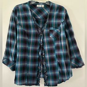 Beautiful Cato, women’s button down blouse
